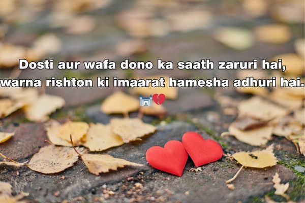 dosti par shayari in hindi