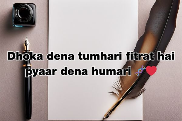 Pyar me dhoka shayari​