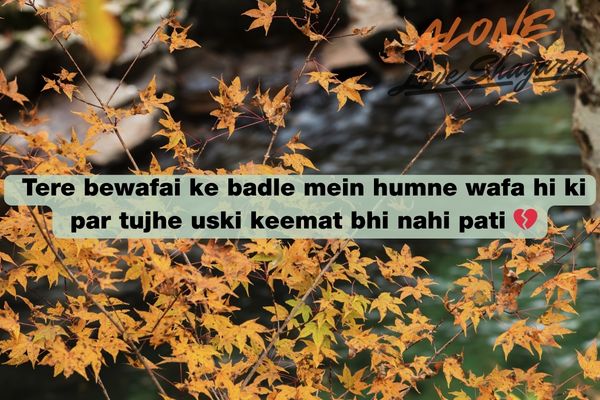 sad love shayari​