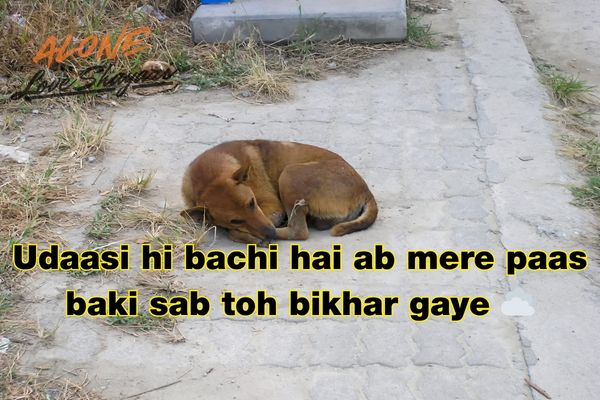 sad shayari on life​