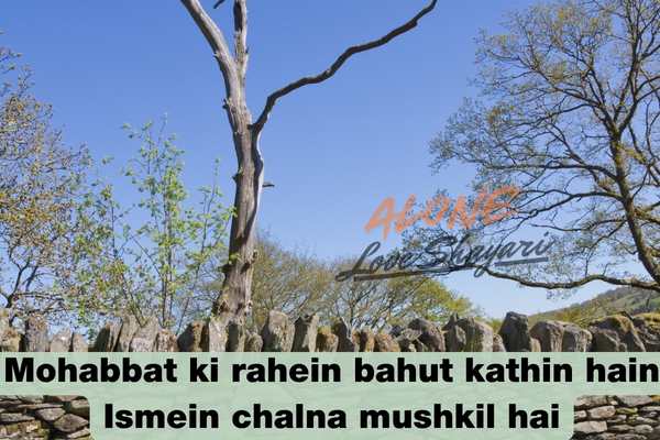 shayari in urdu sad love​