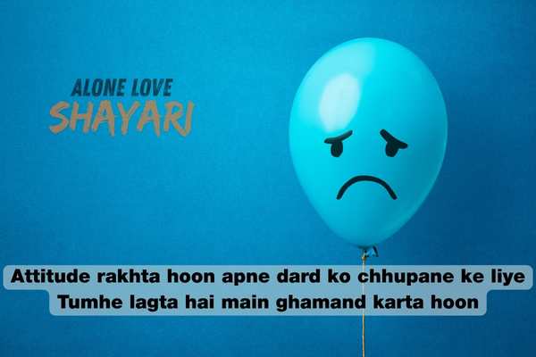 attitude sad shayari​