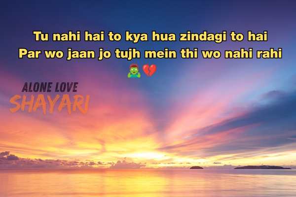 sad shayari image​