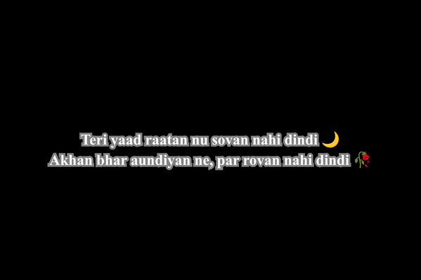 punjabi shayari sad love​